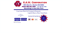 Desktop Screenshot of gawautoparts.com